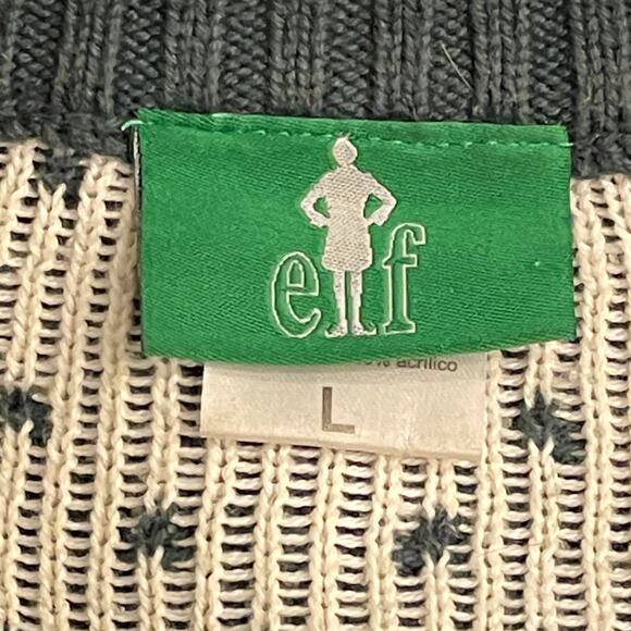 Elf The Movie SANTA I KNOW HIM Christmas Sweater Size Large - Picture 4 of 5